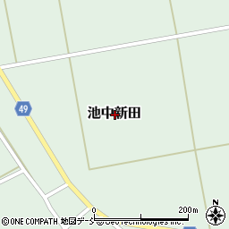 新潟県小千谷市池中新田周辺の地図