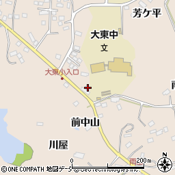 福島県須賀川市雨田後中山221周辺の地図