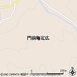石川県輪島市門前町定広周辺の地図