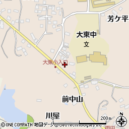 福島県須賀川市雨田後中山223周辺の地図