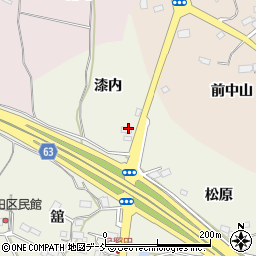 福島県須賀川市日照田漆内周辺の地図
