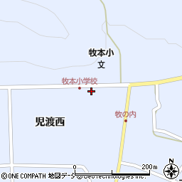 福島県岩瀬郡天栄村牧之内女神周辺の地図