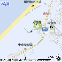 新潟県上越市柿崎区直海浜周辺の地図