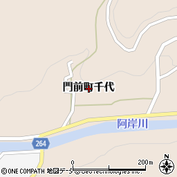 石川県輪島市門前町千代周辺の地図