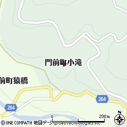 石川県輪島市門前町小滝周辺の地図