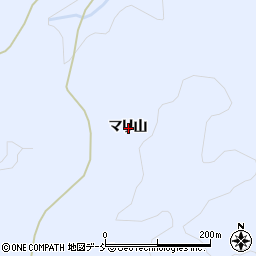 福島県双葉郡川内村下川内マリ山周辺の地図