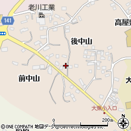 福島県須賀川市雨田後中山87周辺の地図