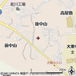 福島県須賀川市雨田後中山93-1周辺の地図