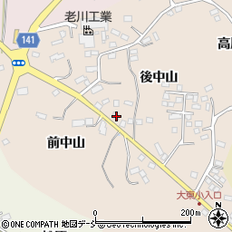 福島県須賀川市雨田後中山86周辺の地図