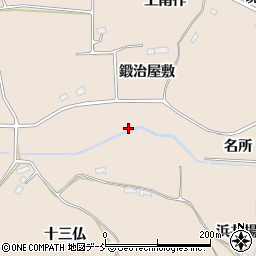 福島県須賀川市雨田周辺の地図