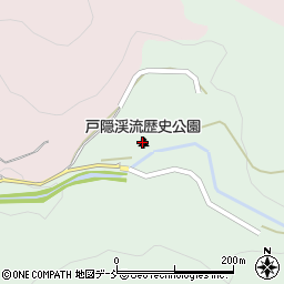 戸隠渓流歴史公園周辺の地図