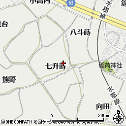 福島県須賀川市市野関周辺の地図