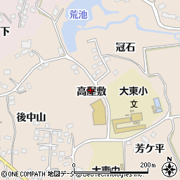 福島県須賀川市雨田高屋敷周辺の地図