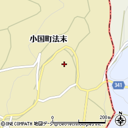 新潟県長岡市小国町法末周辺の地図