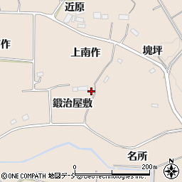 福島県須賀川市雨田（鍛治屋敷）周辺の地図