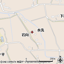 福島県須賀川市雨田（岩向）周辺の地図