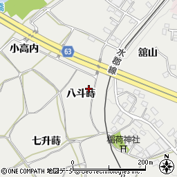 福島県須賀川市市野関八斗蒔周辺の地図