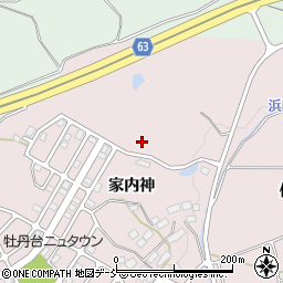 福島県須賀川市前田川家内神周辺の地図