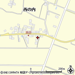 福島県須賀川市泉田西の内19-1周辺の地図