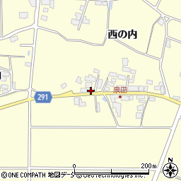 福島県須賀川市泉田西の内64-1周辺の地図