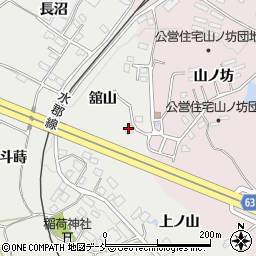 福島県須賀川市市野関舘山周辺の地図