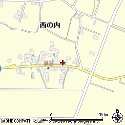福島県須賀川市泉田西の内110-1周辺の地図