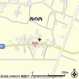 福島県須賀川市泉田西の内110-2周辺の地図