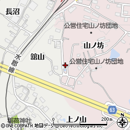 山ノ坊団地集会所周辺の地図