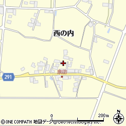 福島県須賀川市泉田西の内109周辺の地図
