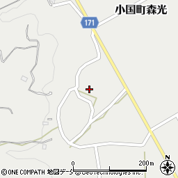 新潟県長岡市小国町森光695周辺の地図