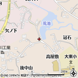 福島県須賀川市雨田後中山195周辺の地図