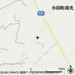 新潟県長岡市小国町森光708周辺の地図