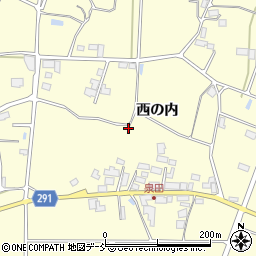 福島県須賀川市泉田西の内80周辺の地図