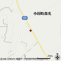 新潟県長岡市小国町森光218周辺の地図