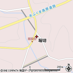 福島県田村郡小野町雁股田堀切周辺の地図