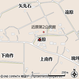 福島県須賀川市雨田（近原）周辺の地図