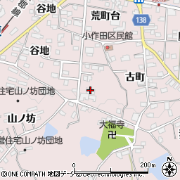 福島県須賀川市小作田竹ノ花周辺の地図
