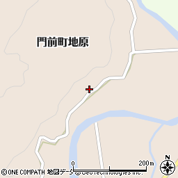 石川県輪島市門前町地原リ172周辺の地図
