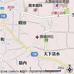 福島県須賀川市小作田宮下周辺の地図
