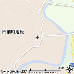 石川県輪島市門前町地原リ167周辺の地図