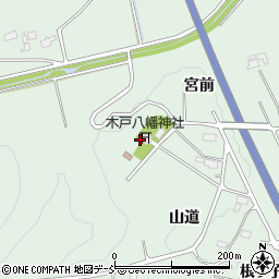 木戸八幡神社周辺の地図