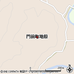 石川県輪島市門前町地原周辺の地図