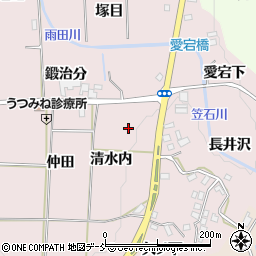 福島県須賀川市小作田（清水内）周辺の地図