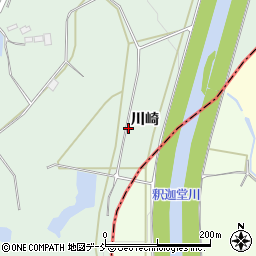 福島県須賀川市稲川崎周辺の地図