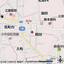 福島県須賀川市小作田殿田周辺の地図