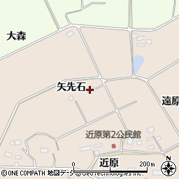 福島県須賀川市雨田矢先石周辺の地図