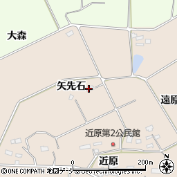 福島県須賀川市雨田（矢先石）周辺の地図