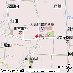 福島県須賀川市小作田（湯名塚）周辺の地図