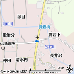 福島県須賀川市小作田塚目周辺の地図