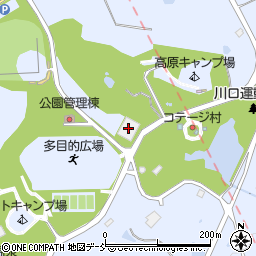 長岡市川口運動公園体育館周辺の地図